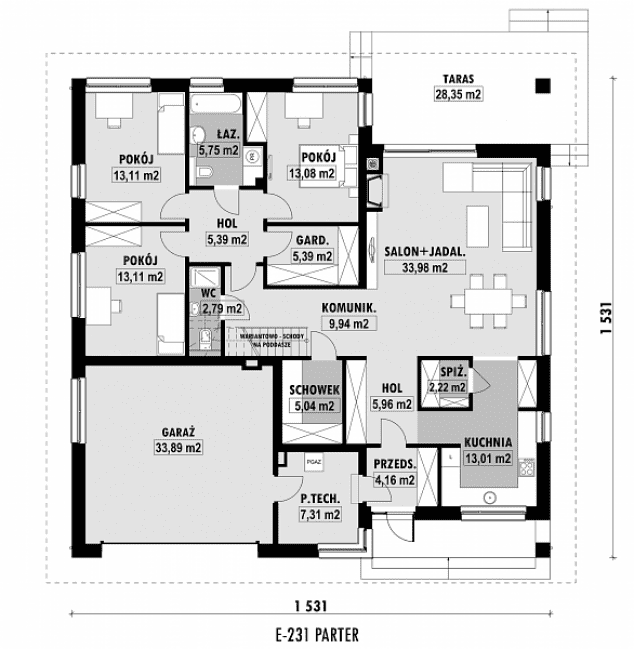 Rzut projektu E-231 -