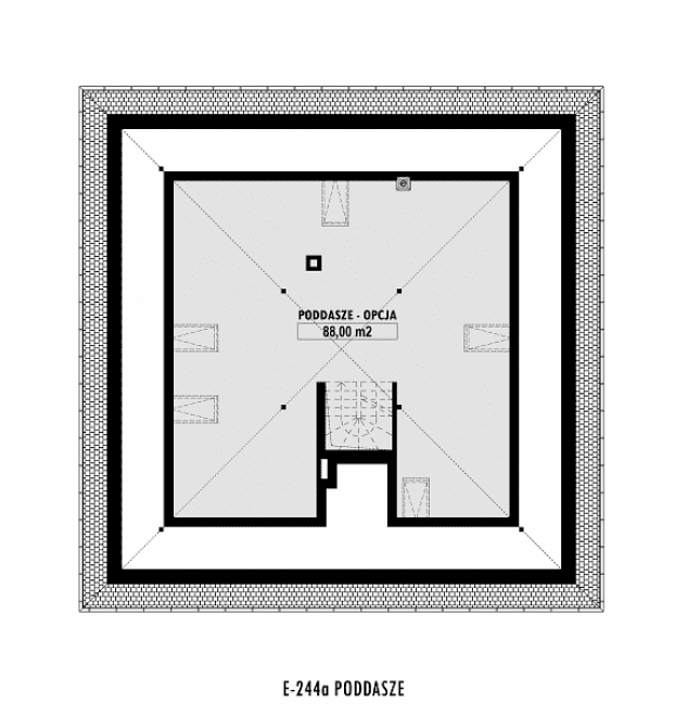 Rzut projektu E-244a -  