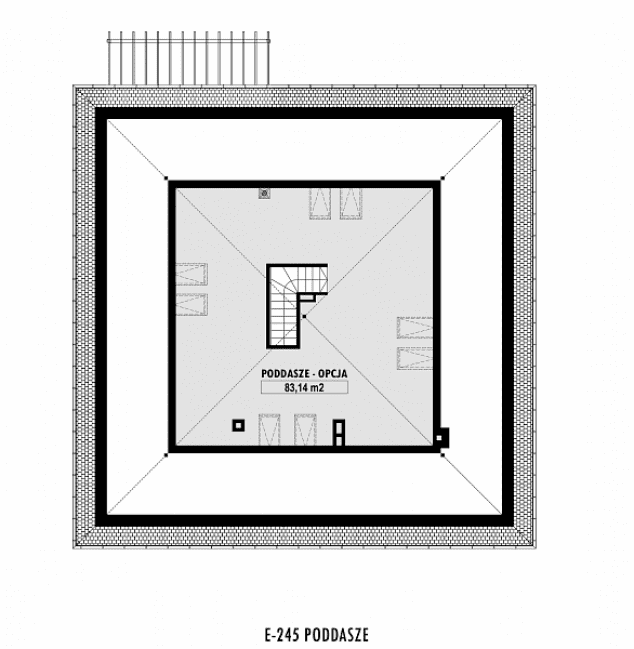 Rzut projektu E-245 -  