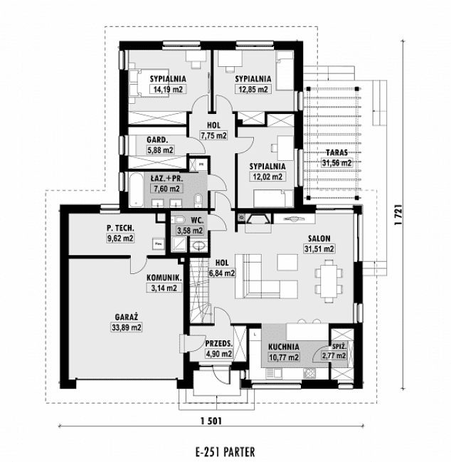 Rzut projektu E-251 -  