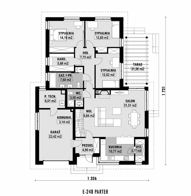 Rzut projektu E-248 -  