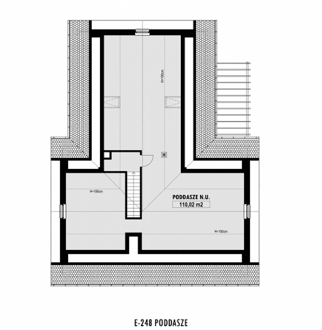 Rzut projektu E-248 -  
