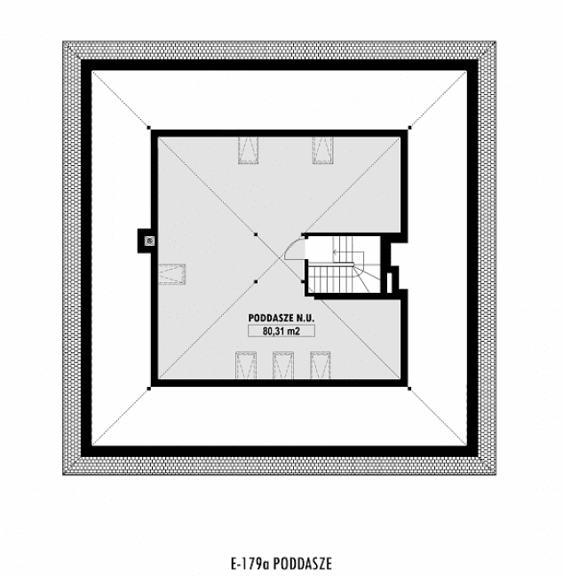 Rzut projektu E-179a -