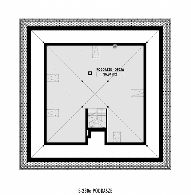 Rzut projektu E-230a -