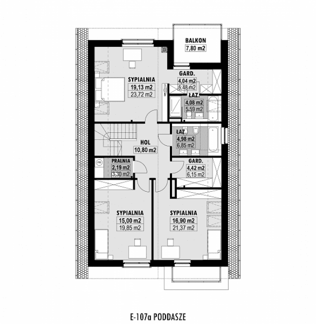 Rzut projektu E-107a -  