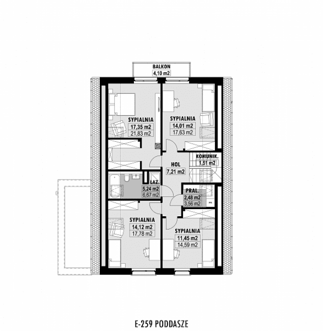 Rzut projektu E-259 -