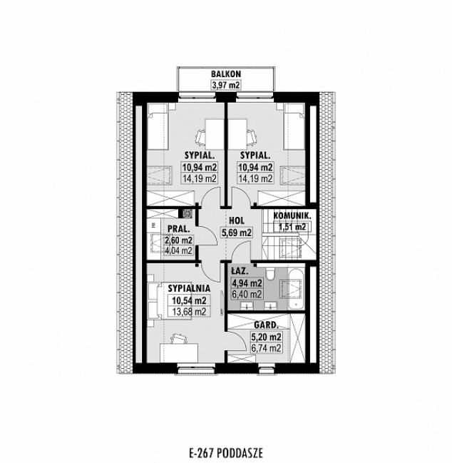 Rzut projektu E-267 -