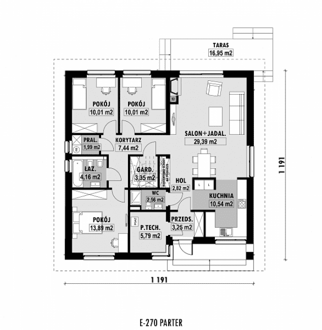 Rzut projektu E-270 -  