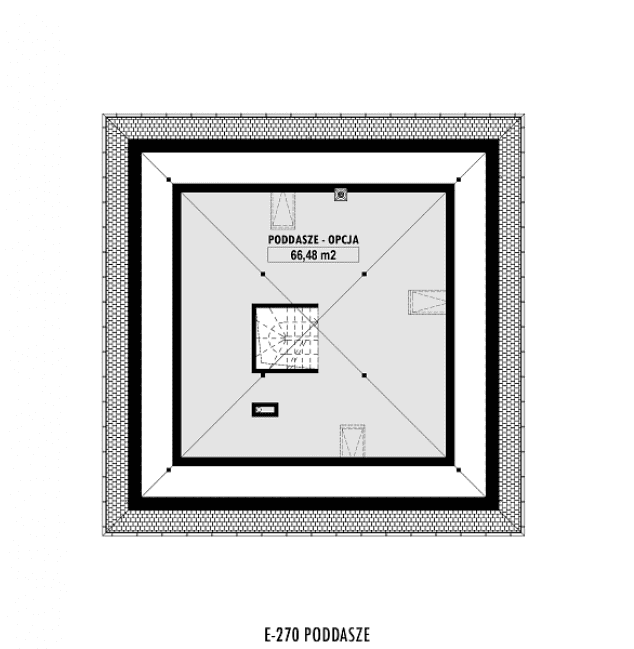 Rzut projektu E-270 -  