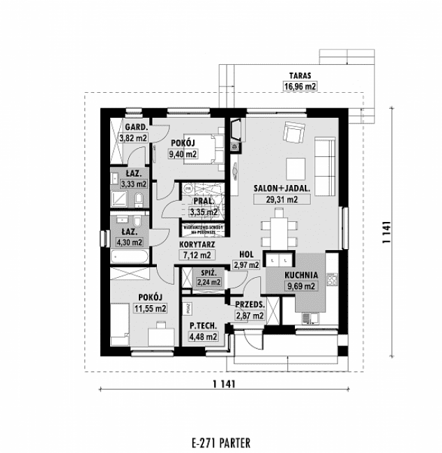 Rzut projektu E-271 -  