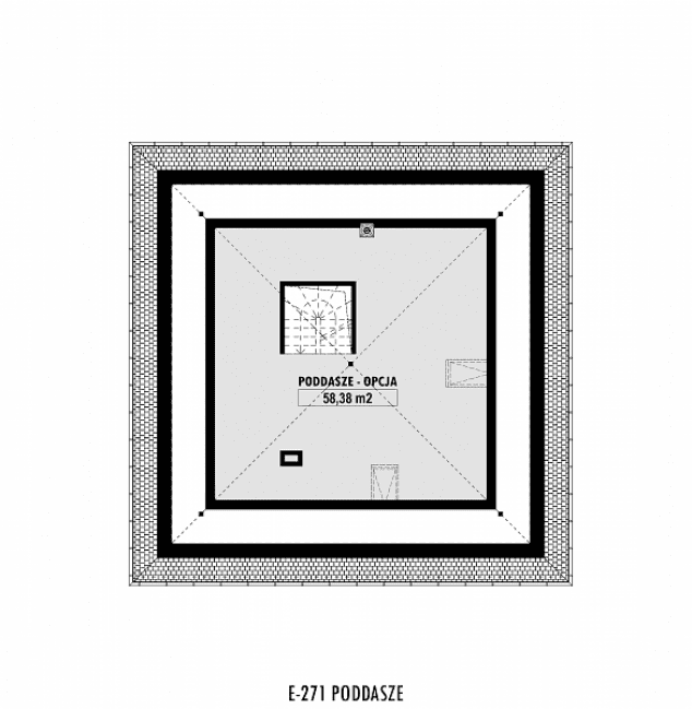 Rzut projektu E-271 -  