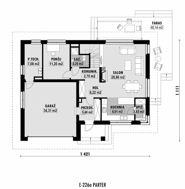 Rzut projektu E-226a -  