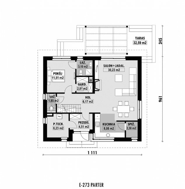 Rzut projektu E-273 -  