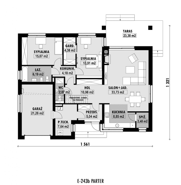 Rzut projektu E-243b -  