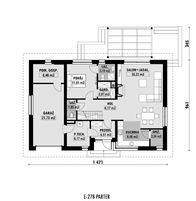 Rzut projektu E-278 -  