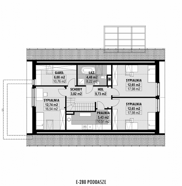 Rzut projektu E-280 -  