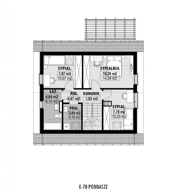 Rzut projektu E-70 -