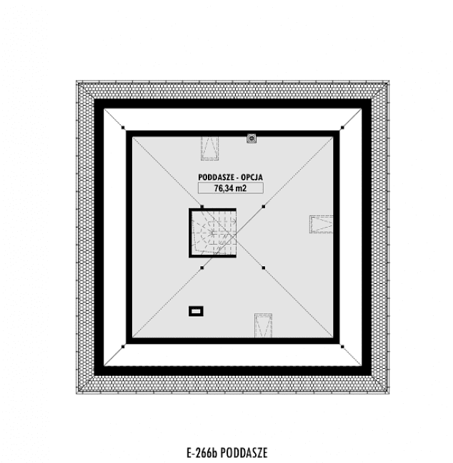 Rzut projektu E-266b -