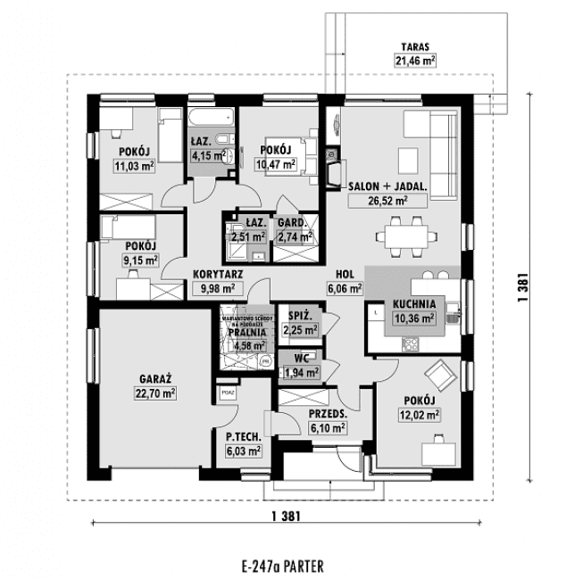 Rzut projektu E-247a -