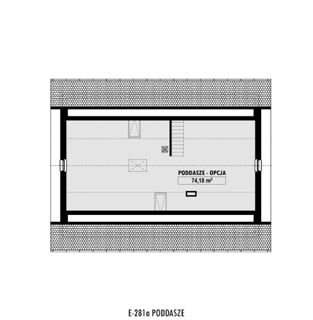 Rzut projektu E-281a -  