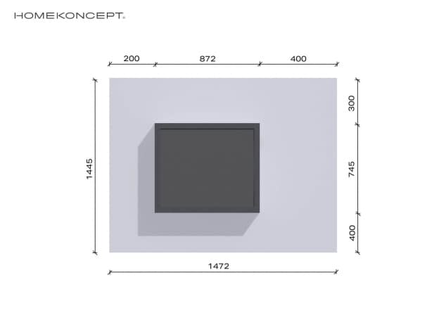 Rzut projektu Garaż HOMEKONCEPT G 06 - Usytuowanie na działce