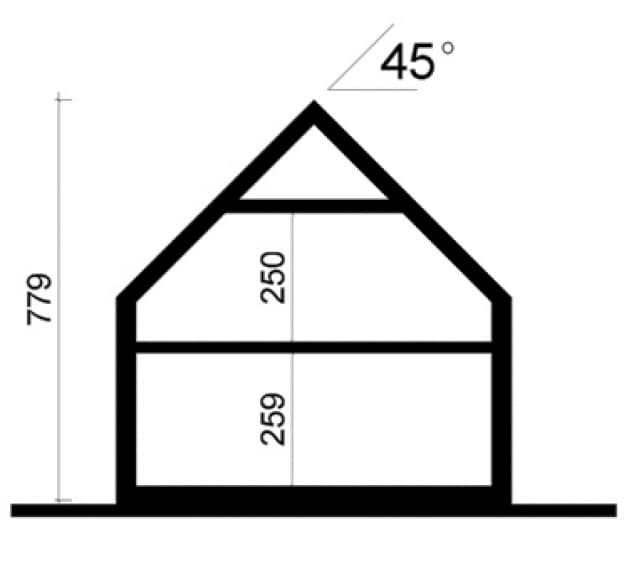 Rzut projektu WB-1107 - Przekrój