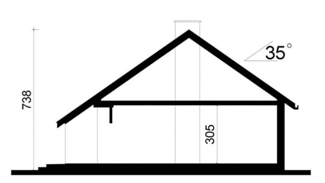 Rzut projektu WB-1031 - Przekrój
