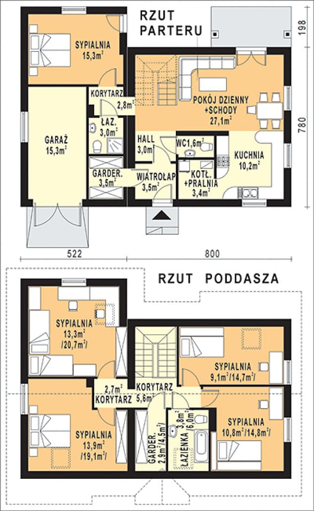 Rzut projektu WB-3387_II_ETAP - Parter