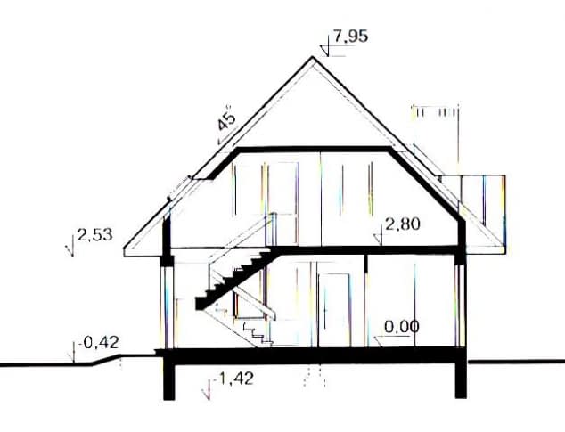 Rzut projektu WB-3401_I_ETAP - Przekrój