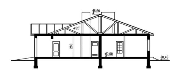 Rzut projektu WB-3422 - Przekrój