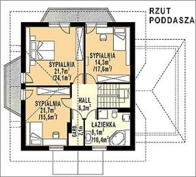 Rzut projektu WB-3945 -