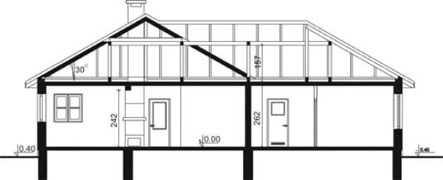 Rzut projektu WB-3497 - Przekrój
