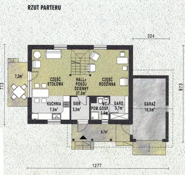 Rzut projektu WB-3499 - 