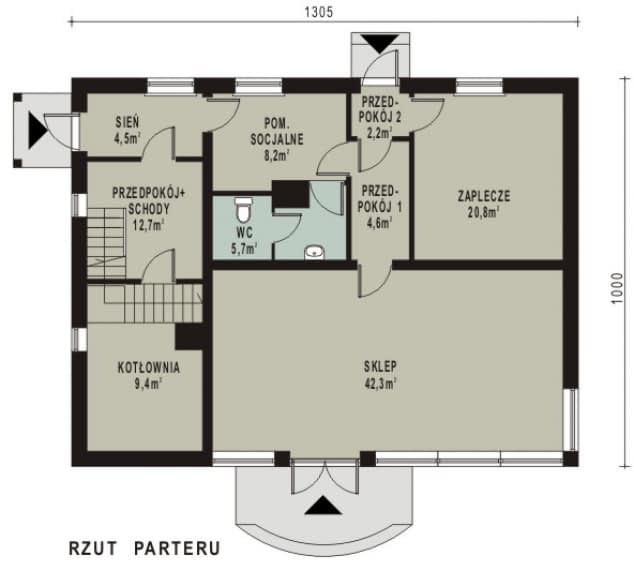 Rzut projektu WB-0016 -