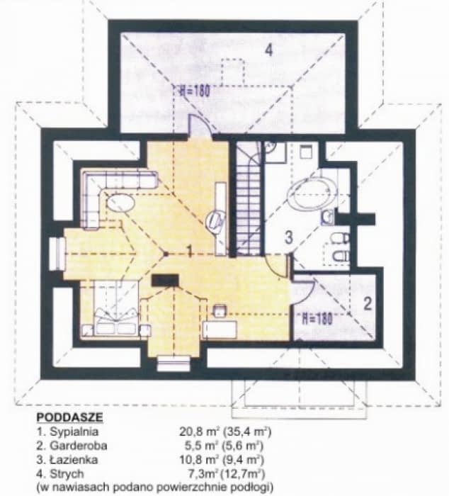 Rzut projektu WB-0064 - Parter