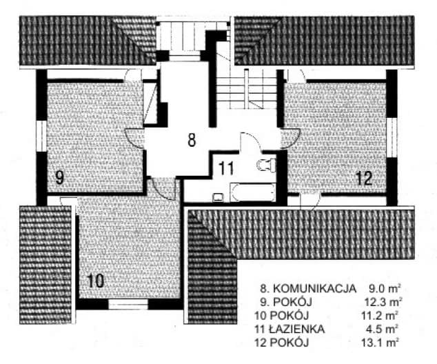 Rzut projektu WB-3330 - Parter