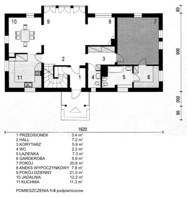 Rzut projektu WB-3343 -