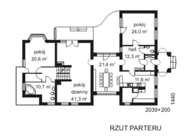 Rzut projektu WB-3380 -
