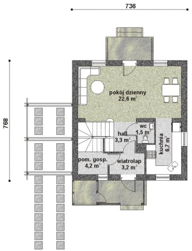 Rzut projektu WB-3481 -