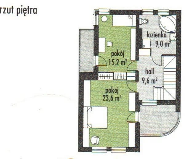 Rzut projektu WB-3408 - Parter