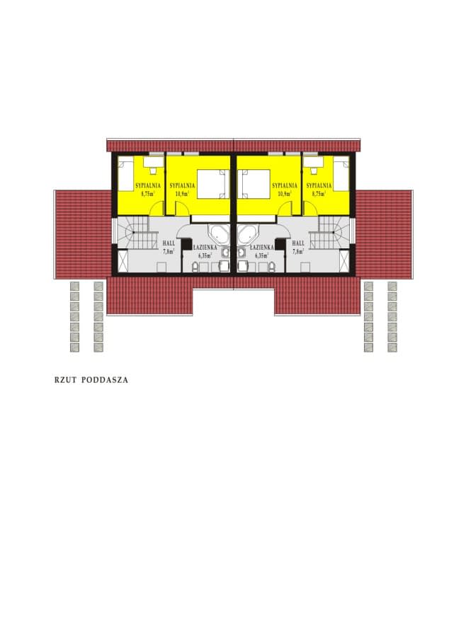Rzut projektu WB-3491 - Parter