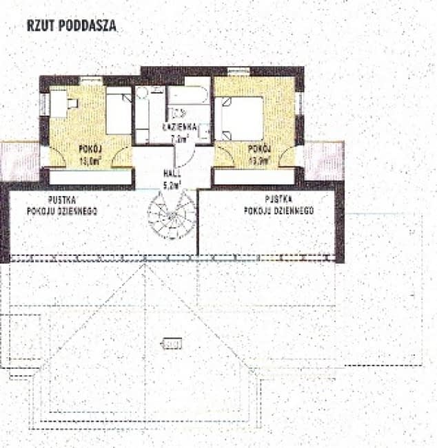 Rzut projektu WB-3456 - Parter