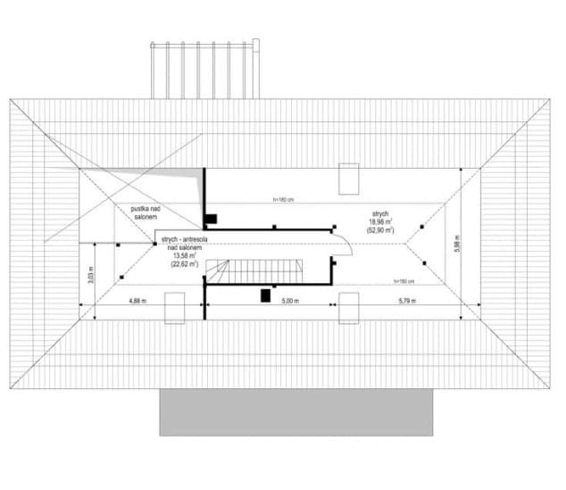 Rzut projektu Wymarzony 6 - Strych