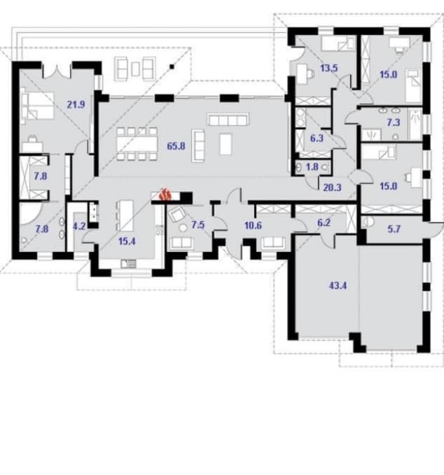 Rzut projektu Madera 3 - Rzut