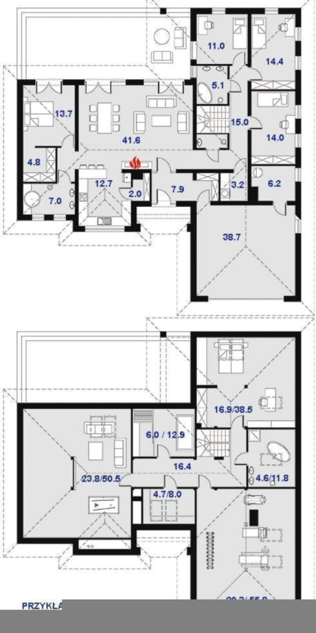 Rzut projektu Madera 2 - Rzut