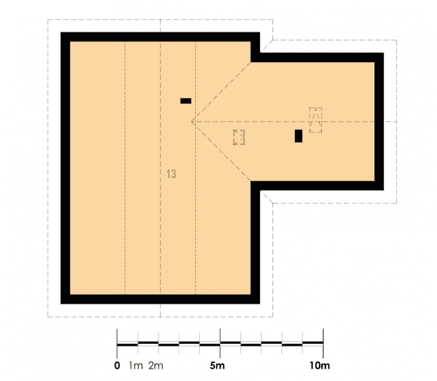 Rzut projektu Angularis III G1 - Poddasze