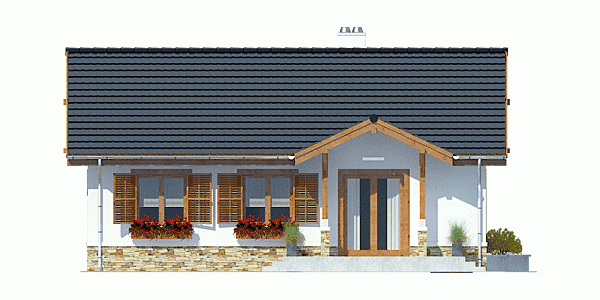 Rzut projektu Ares - Elewacja