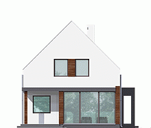 Rzut projektu Rumcajs - Elewacja