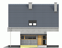 Rzut projektu Oleg bez garażu - Elewacja