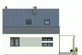 Rzut projektu Eco 3 bez garażu - Elewacja